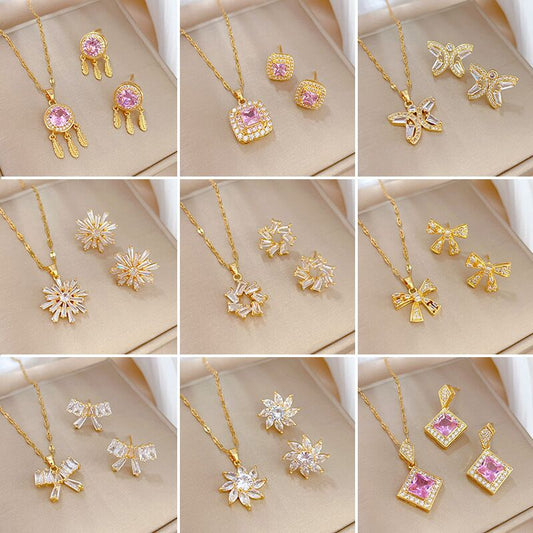 Lucky Draw: Necklace & Earring 2-Piece Set